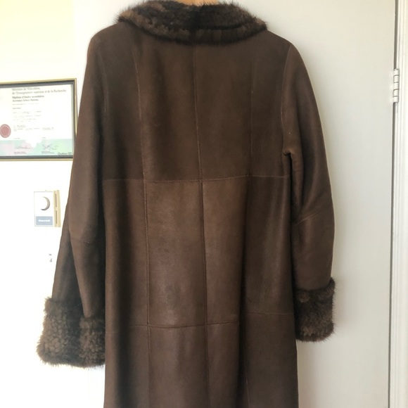 Sheepskin vintage coat - Picture 3 of 6